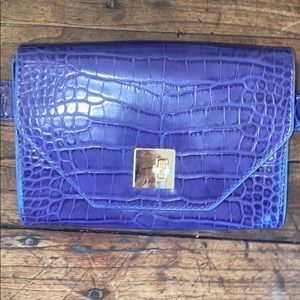 NEW! Leather Purple Fanny Waist pack
